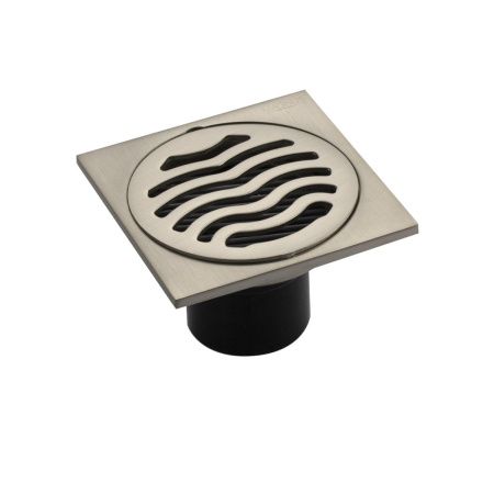 Трап MAGNUS 1162 матовый хром 100х100 выход 50 мм с сухим затвором из нержавеющей стали