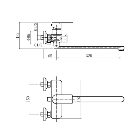 Смеситель для ванны FASHUN A52219-17 Графит из нержавеющей стали SUS304