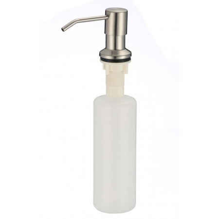 Дозатор для кухонной мойки врезной Savol S-ZY001L сатин из пластика/металла, 380 мл механический