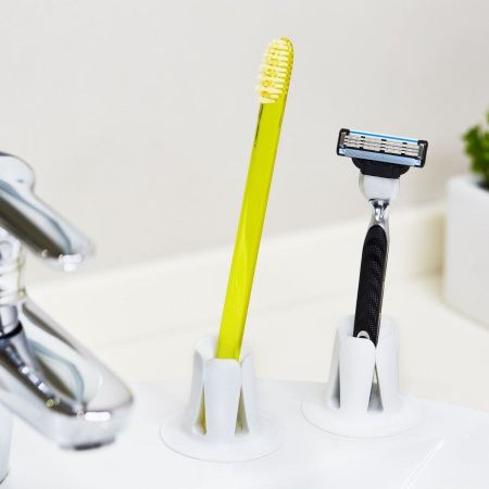 Держатель на присоске для зубных щёток, бритвенного станка 1DDZUS_04 Голубой