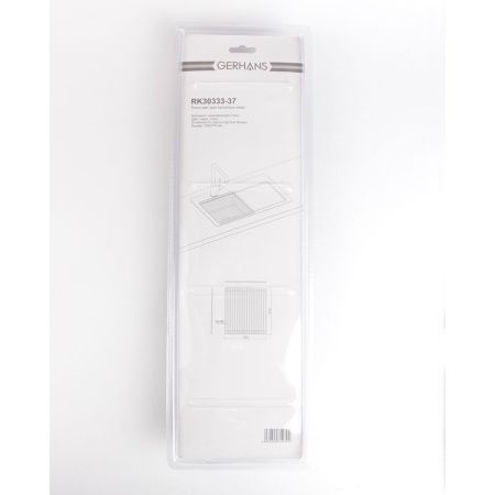 Ролл-мат для кухонной мойки GERHANS К30333-45 из нержавеющей стали/ABS-пластика, 33*37 см