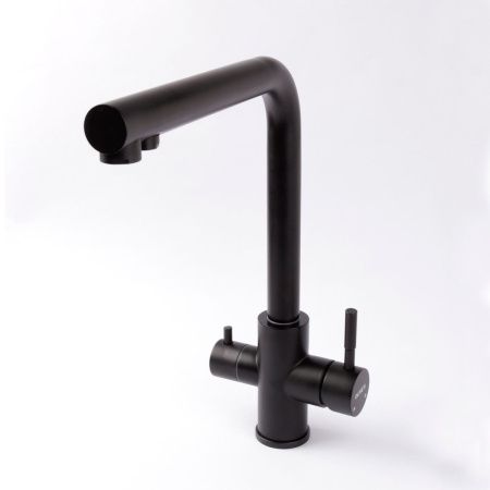 Смеситель для кухни OLIVE’S BALEAR 13450BLB Черный с подключением к фильтру питьевой воды из нержавеющей стали (10)