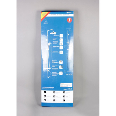 Душевая система OLIVE'S TERMO 34511TMB Черный с термостатом