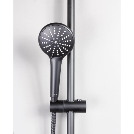 Душевая система OLIVE'S TERMO 34511TMB Черный с термостатом