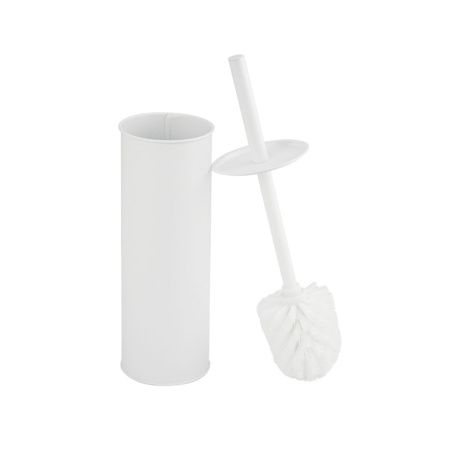 Ёрш для унитаза Санакс 2315 напольный Белая эмаль из нержавеющей стали