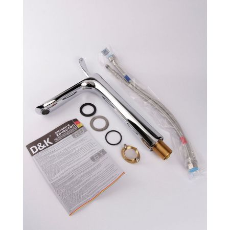 Смеситель для раковины DK Venice Baciano DA1032041 хром, высокий