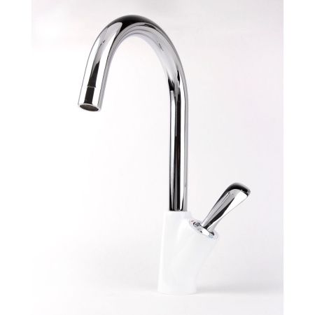 Смеситель для кухни DK Venice Baciano DA1032456 белый-хром, высокий