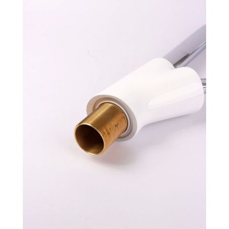 Смеситель для кухни DK Venice Baciano DA1032456 белый-хром, высокий