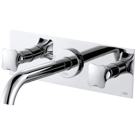 Смеситель для раковины DK Hessen Grimm DA1384401 хром, встраиваемый