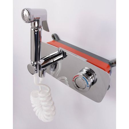 Смеситель для биде DK Bayern Alfeld DA1484501 хром, с гигиенической лейкой, встраиваемый