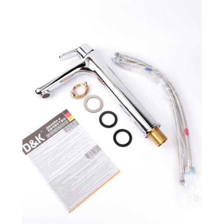 Смеситель для раковины DK Rhein Marx DA1392001 хром, высокий