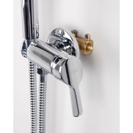 Смеситель для биде DK Rhein Schiller DA1464501 хром, с гигиенической лейкой, встраиваемый