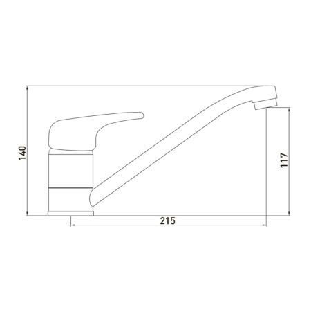 Смеситель GROSS AQUA Optima для кухни 3509511C-G0146