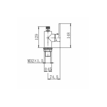 Корпус FASHUN для смесителя с гибким изливом D40 хром A4253