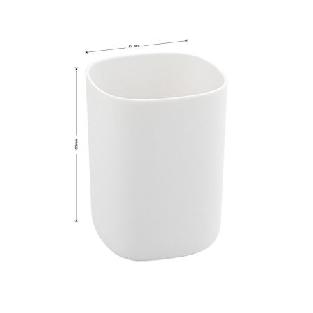 Стакан для зубных щеток Санакс 29032 белый, пластиковый