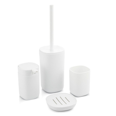 Ёрш для унитаза Санакс 29031 напольный, пластиковый, белый