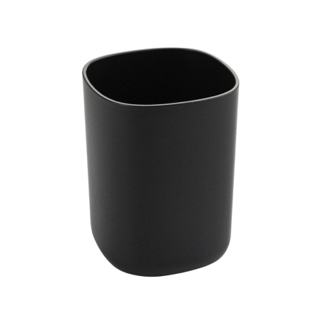 Стакан для зубных щеток Санакс 29036 черный, пластиковый