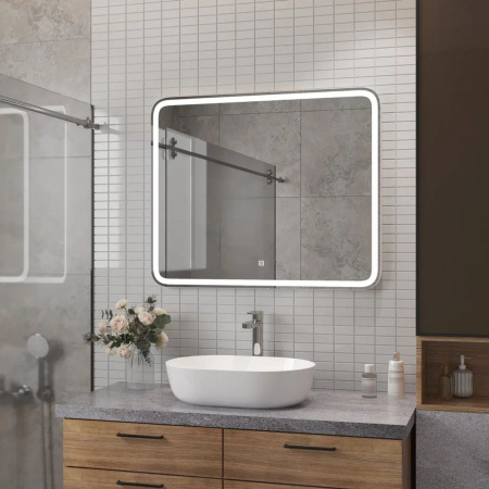 Зеркало Russo LED 800x700 ЗЛП3037 с сенсором