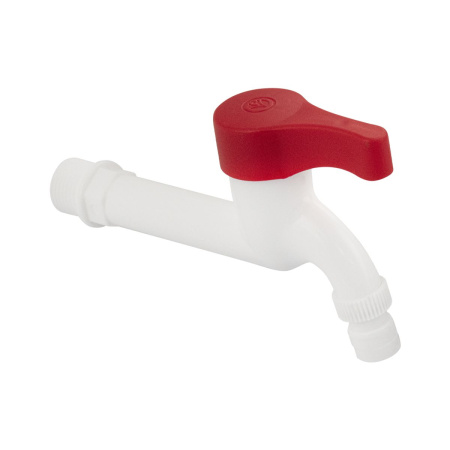 Кран водоразборный BRIMIX 670 1/2 н от стены 12 см, металлокерамика, белый