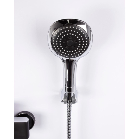 Смеситель для ванны DK Berlin Technische DA1433315 с длинным изливом черный-хром