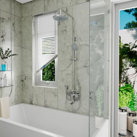 Душевая система DK Bayern.Furth DA1524701B18 с гигиеническим душем хром