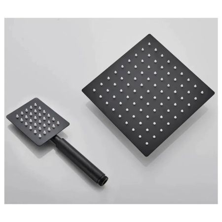 Душевая система D-Lin D10A03 из нерж. стали с коротким изливом черный (из 2-х коробок)