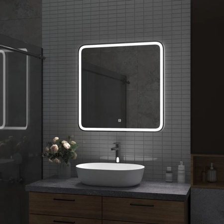 Зеркало Russo LED 700x700 ЗЛП3036 с сенсором