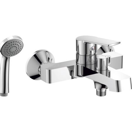 Смеситель для ванны RUSH Balearic BA3935-44 с коротким изливом хром