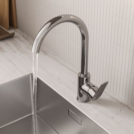 Смеситель для кухни GROSS AQUA Dyno 3242285C-B02 с высоким изливом