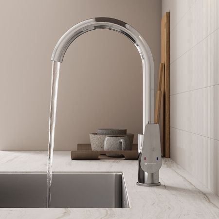 Смеситель для кухни GROSS AQUA Dyno 3242285C-B02 с высоким изливом