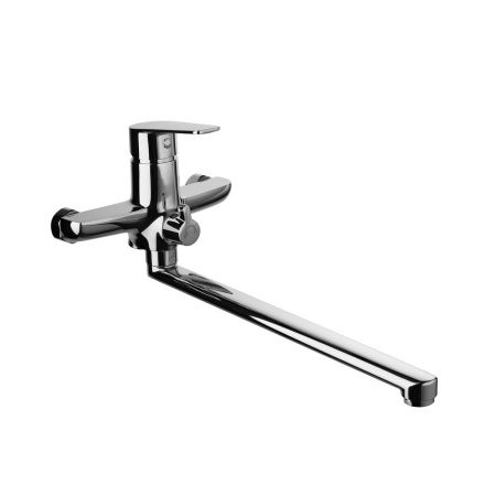 Смеситель для ванны GROSS AQUA Dyno 7121285C-35F с длинным изливом 350 мм