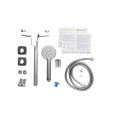 Смеситель для ванны GROSS AQUA Dyno 7121285C-35F с длинным изливом 350 мм