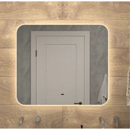 Зеркало Burzhe LED 800x600 ЗЛП3198 с бесконтактным сенсором, функцией антизапотевания,  холодная подсветка, Зеркала сенсорные с подогревом, , Agava