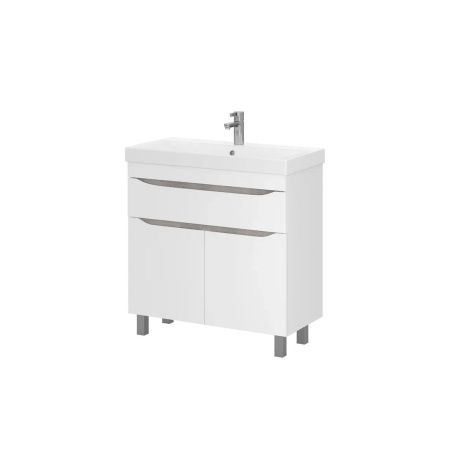 Тумба для ванны напольная Lake 80 tnLAKE80.2D.1Y-01 2 двери, 1 ящик с раковиной Lake 80