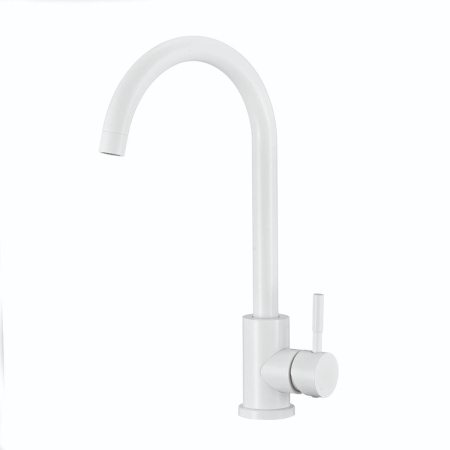 Смеситель для кухни OLIVE’S BALEAR 13435-1BLW Белый из нержавеющей стали (10)