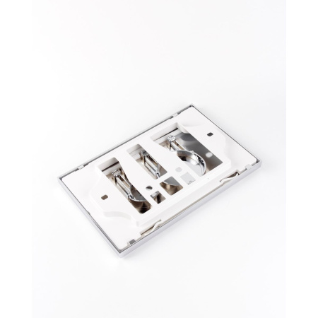Кнопка механическая двойная D&K Venice DB1029001 хром