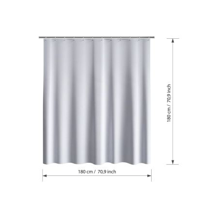 Шторка для ванной FORA SPIRAL без колец FOR-SPL201 180х180 см