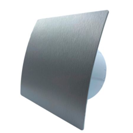 Вентилятор вытяжной D100 мм КосмоВент КОСМО KVS100-ок серебро, с обратным клапаном (1/16)