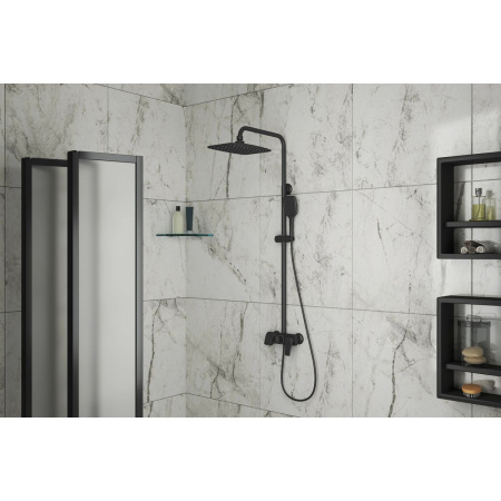 Душевая система с изливом RUSH Nevis NE1735-40Black Черный