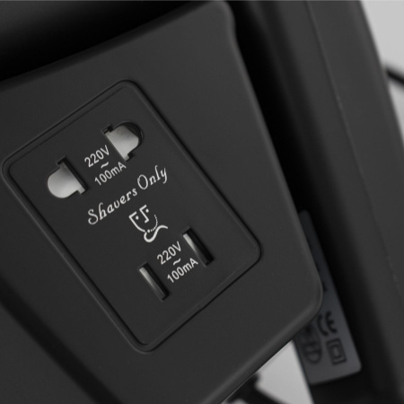 Фен для волос GFmark 6813 в ванную комнату 1200W с розеткой черный