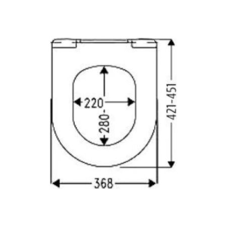 Сиденье для унитаза HARO Kano с микролифтом, белое 537862