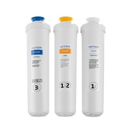 Комплект сменных картриджей для фильтра Гейзер Оптима Старт 50122