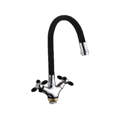 Смеситель для кухни FASHUN A44127-7 с гибким изливом, черный