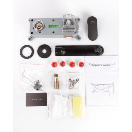 Смеситель для раковины FASHUN A1185-7 встраиваемый, черный