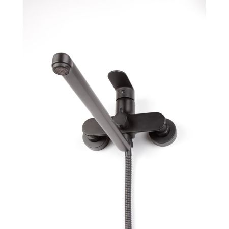 Смеситель для ванной FASHUN A2285-7 длинный излив, черный