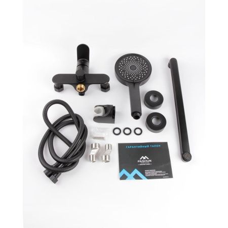 Смеситель для ванной FASHUN A2285-7 длинный излив, черный