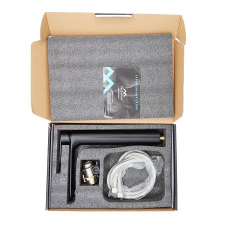 Смеситель для раковины FASHUN A5185-7 высокий, черный