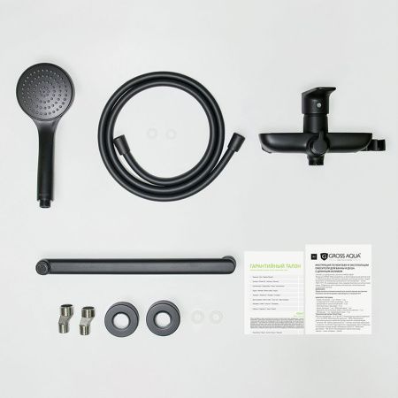 Смеситель для ванны Gross Aqua Dyno Matt Black 7121285MB-35F