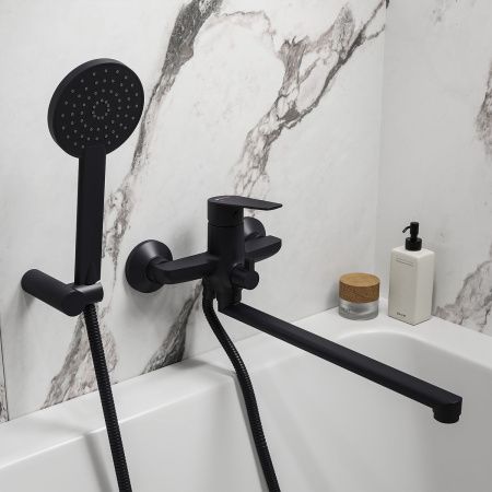 Смеситель для ванны Gross Aqua Dyno Matt Black 7121285MB-35F