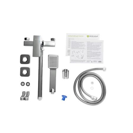 Смеситель для ванны Gross Aqua 2800880C-35F Edge хром